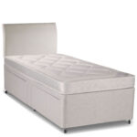 bed with mattress