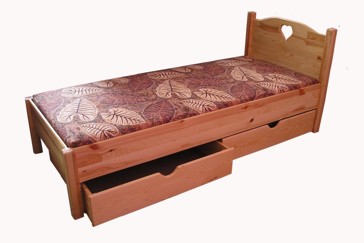 bed made of wood