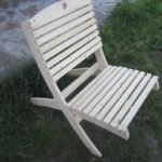 slatted chair