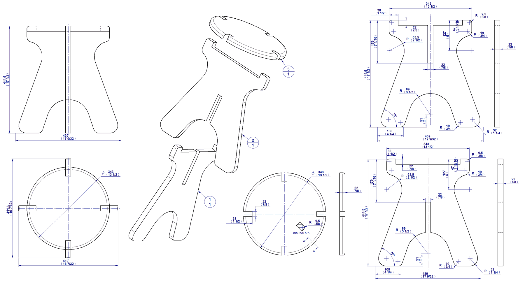 tabouret rond