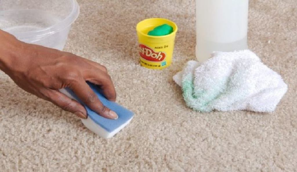 how to remove plasticine from carpet