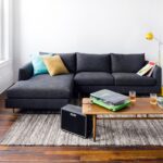 corner sofa dark gray