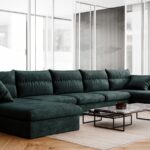 sofa dark green