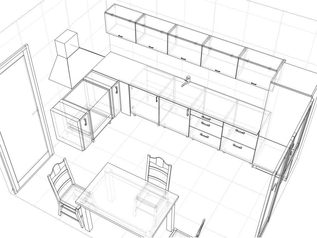 kitchen layout scheme