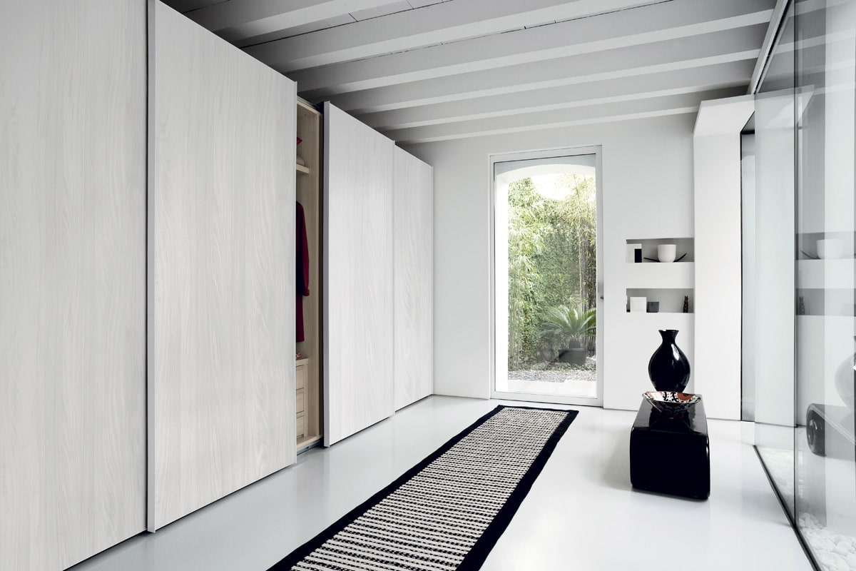 full-wall sliding wardrobe