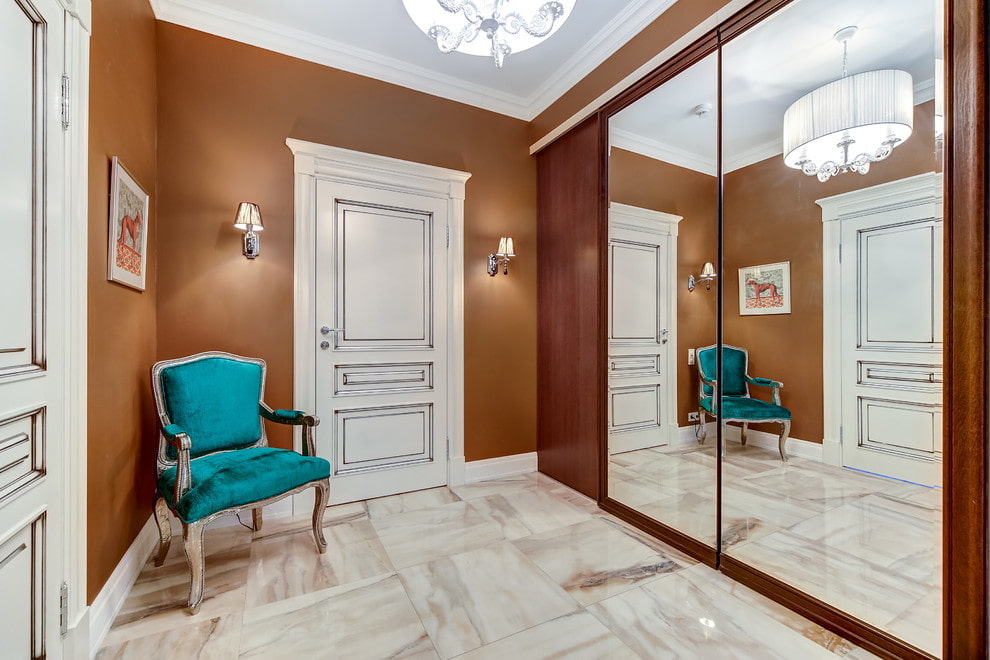 built-in wardrobe in the hallway