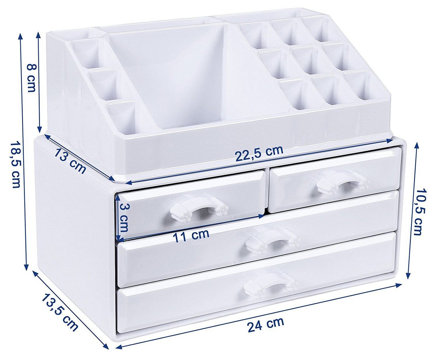 chest of drawers for cosmetics sizes