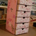 chest of drawers made of cardboard