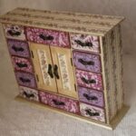 chest of drawers made of cardboard