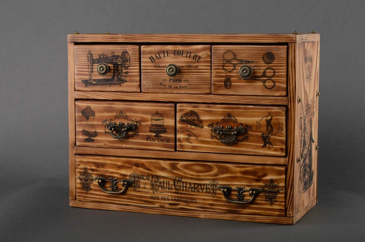 chest of drawers made of solid wood