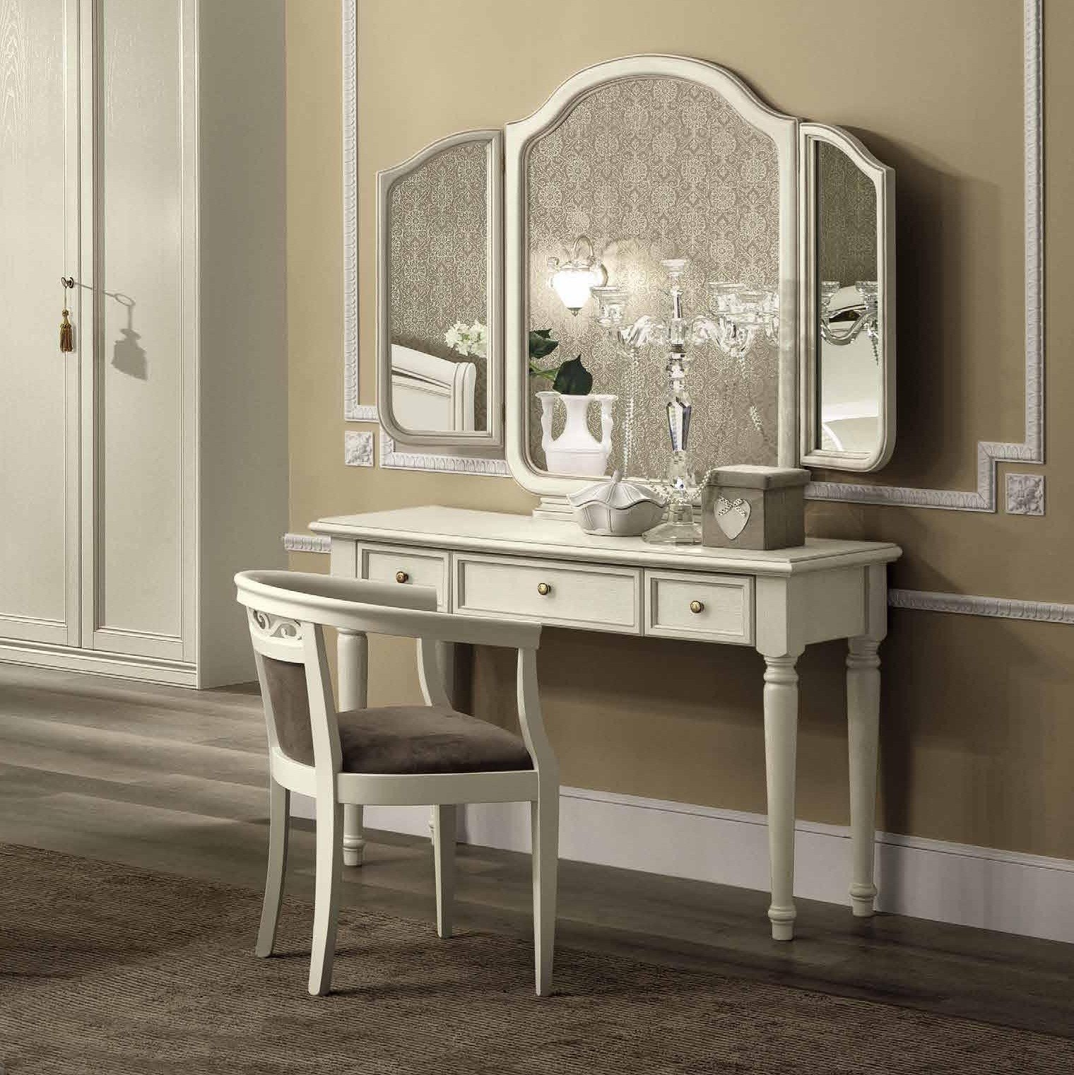 console table with mirror