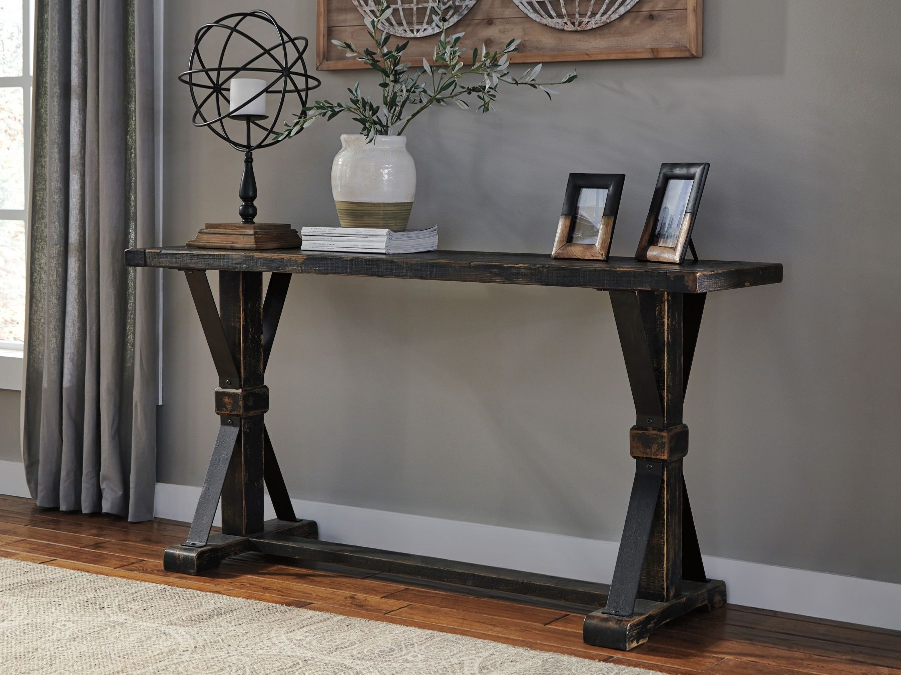 do-it-yourself console table