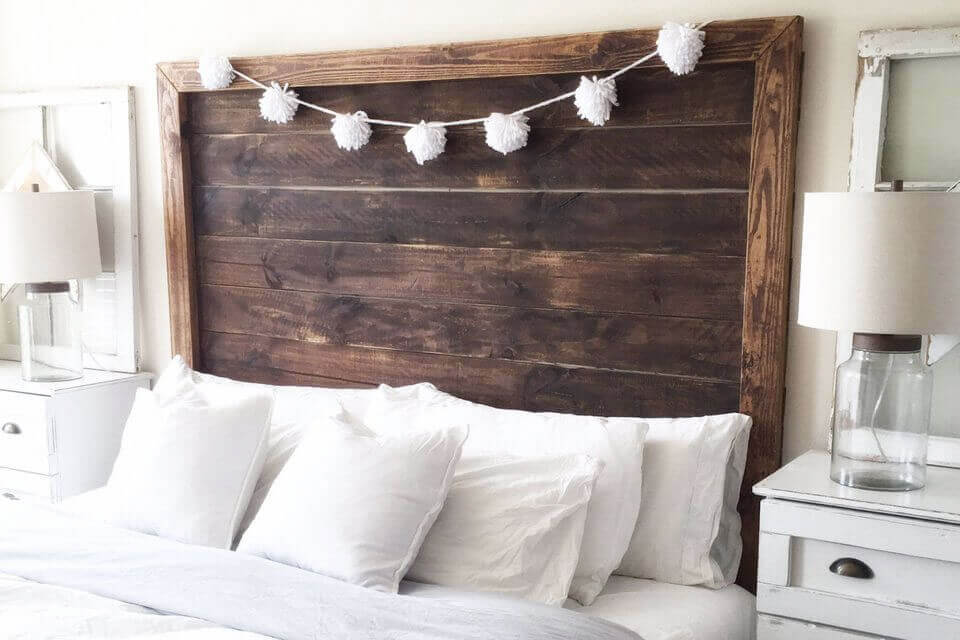 wood headboard decoration