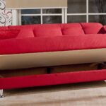 convertible red sofa