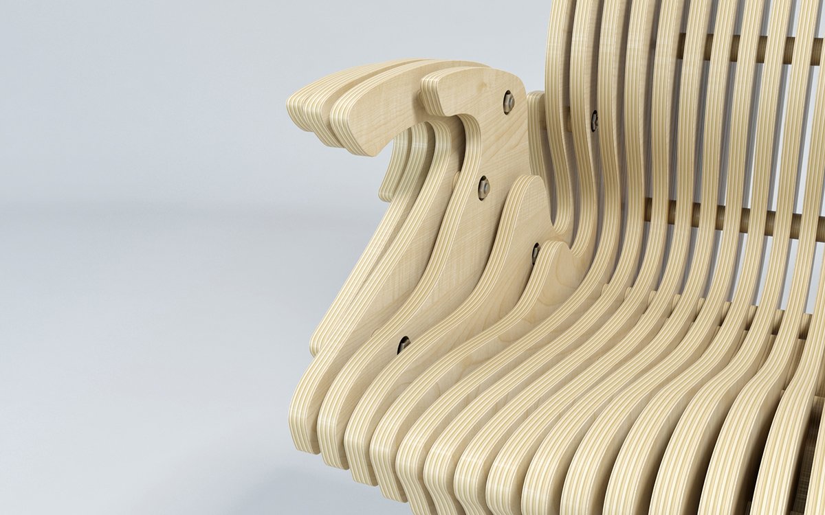 plywood armchair photo ideas