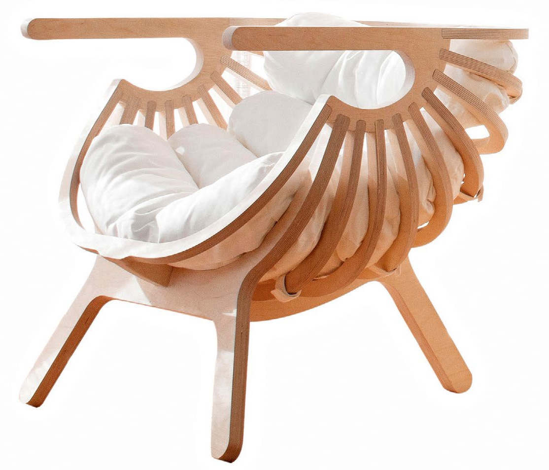 plywood shell armchair