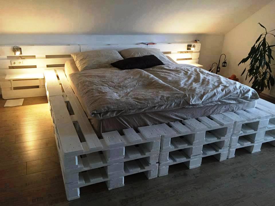 pallet bed double