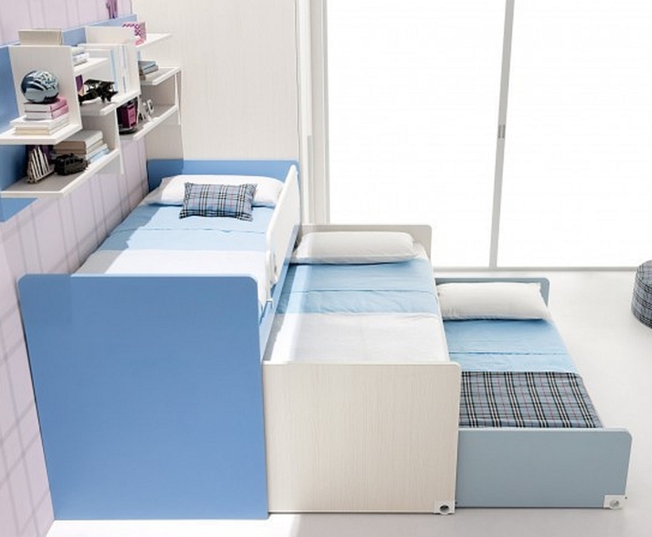 pull-out bed for three children