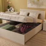 bed with lifting mechanism photo decoration