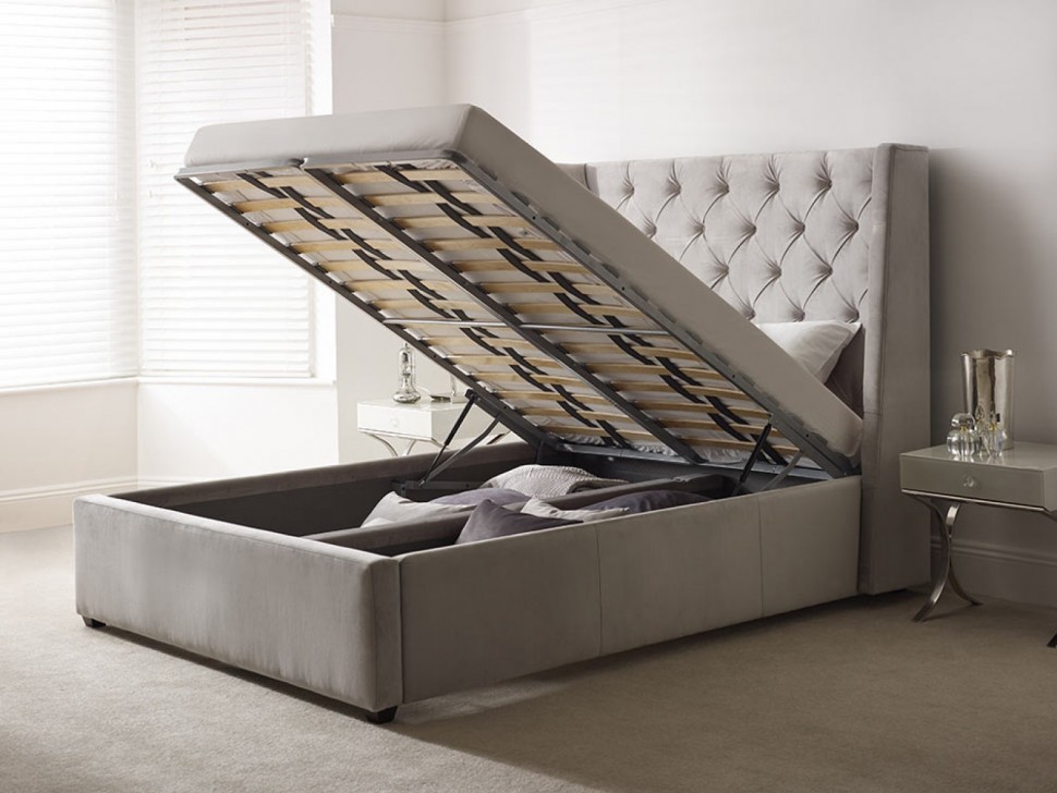 bed with lifting mechanism frame