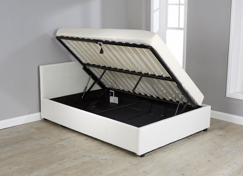 bed with lifting mechanism on the side