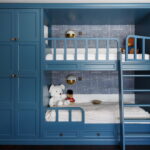 children's bunk bed with wardrobe