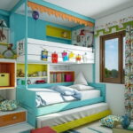 beds for three children interior ideas