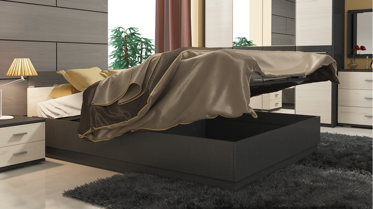 bed design with lifting mechanism