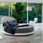 round bed gray