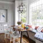 lamp over kitchen table interior