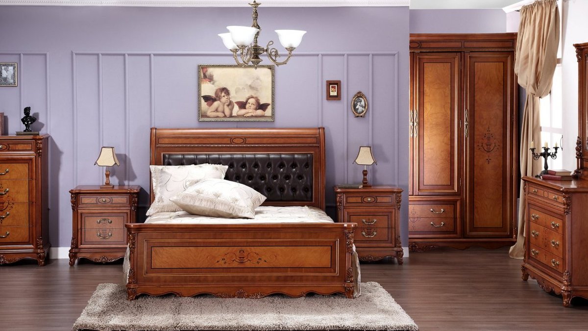 solid wood furniture in the bedroom