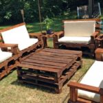 furniture from pallets photo decoration