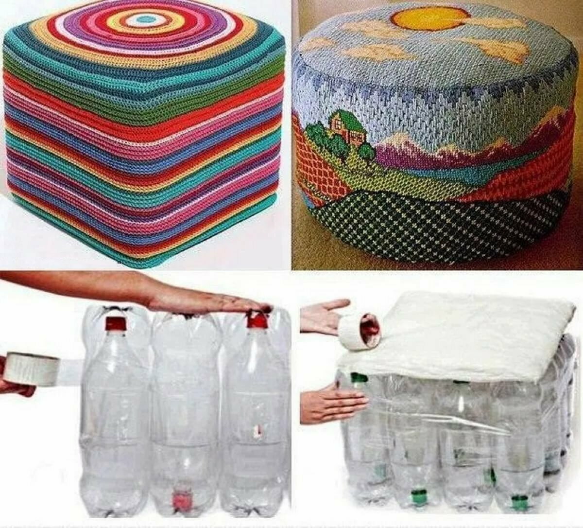 furniture from plastic bottles decor photo