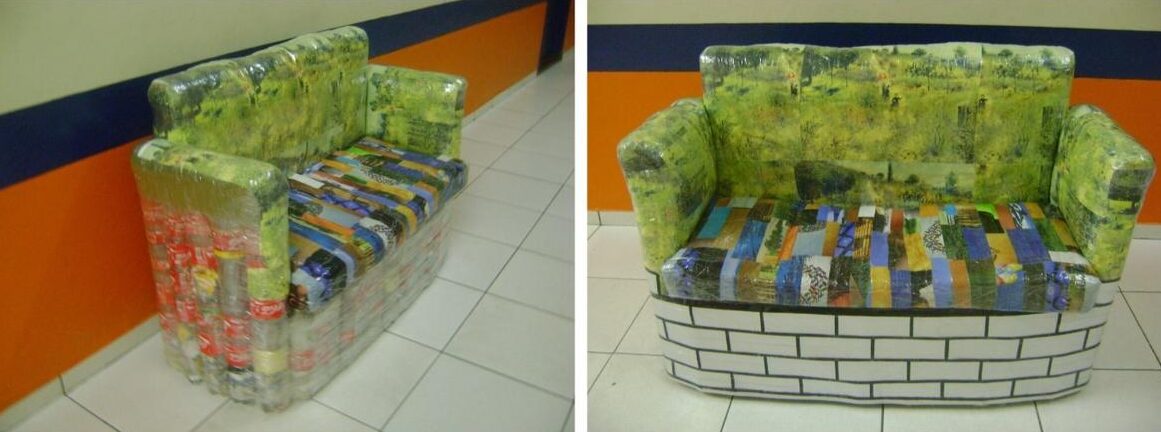 furniture from plastic bottles design ideas