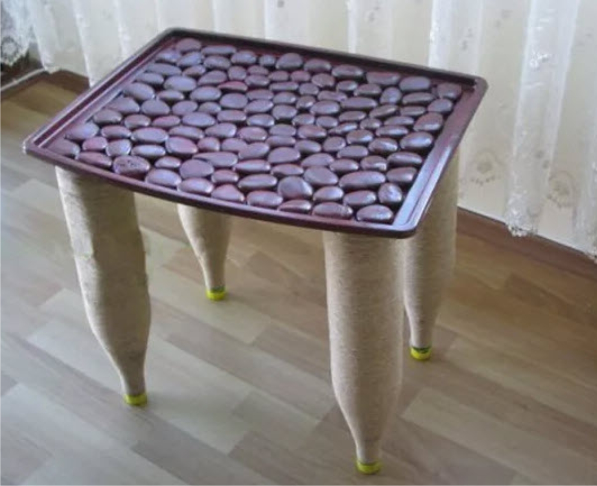 furniture from plastic bottles design ideas