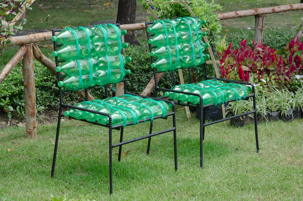 furniture from plastic bottles