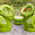 furniture made of tires and tires design options