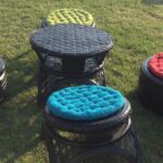 furniture from tires and tires decor ideas