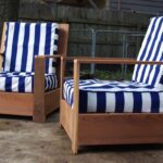 easy chair striped