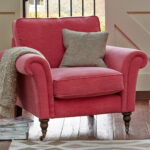 soft armchair pink