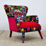 fauteuil moelleux coloré