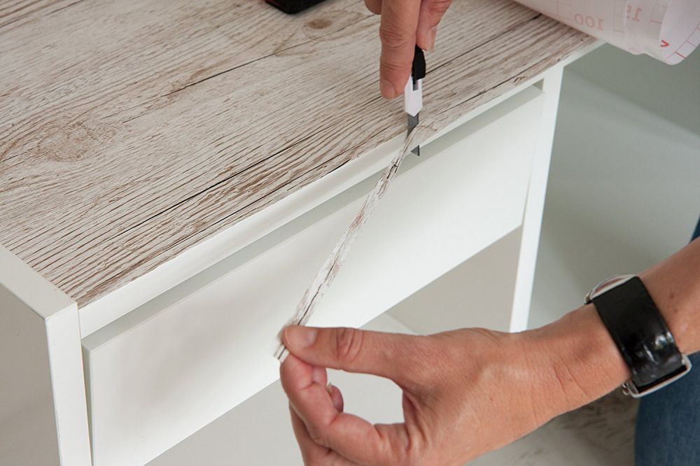 how to properly glue the furniture with self-adhesive