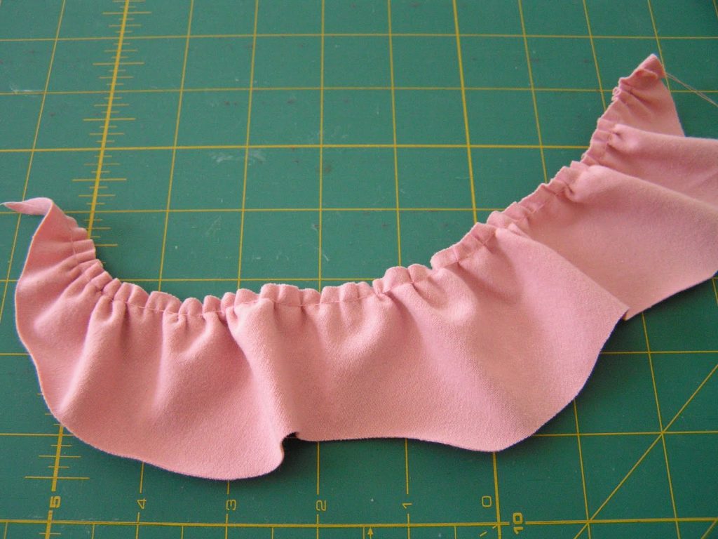 fabric frill for side