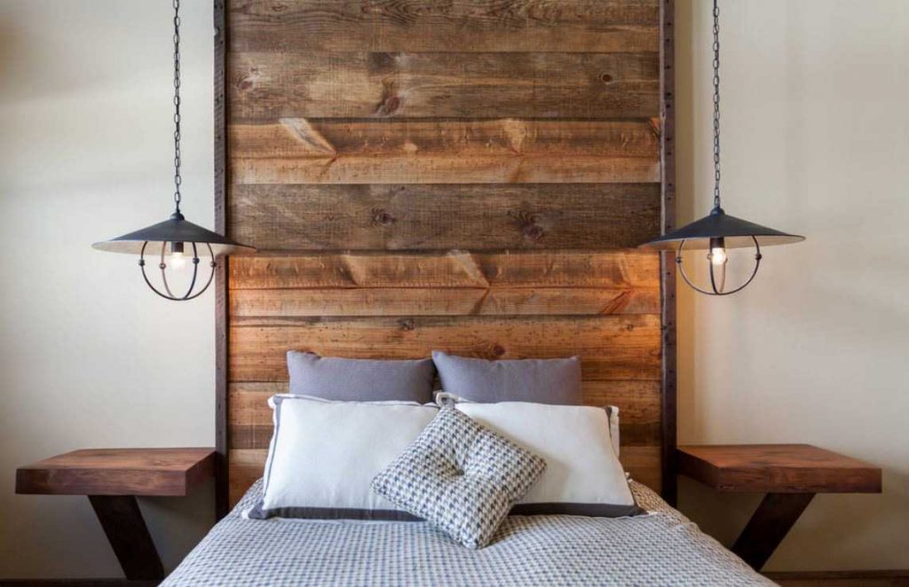 wood headboard decoration