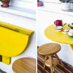 balcony table yellow