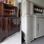 DIY lacquered furniture repainting