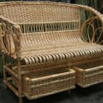 wicker sofa with drawers