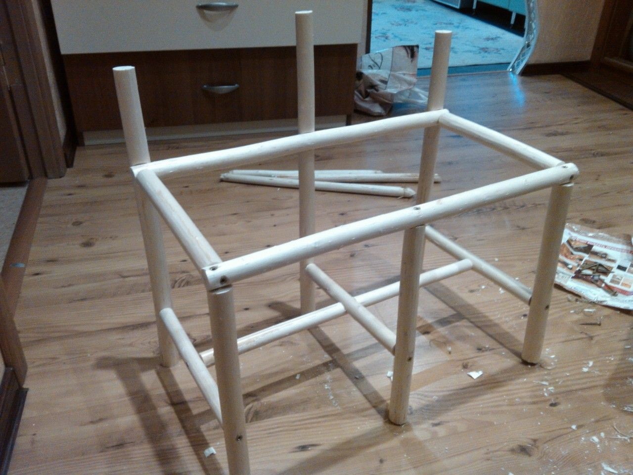 frame for a wicker table