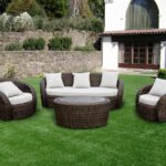 brown wicker furniture