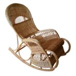 rocking chair wicker light